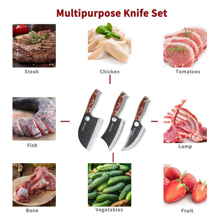 Butcher's kitchen knives 