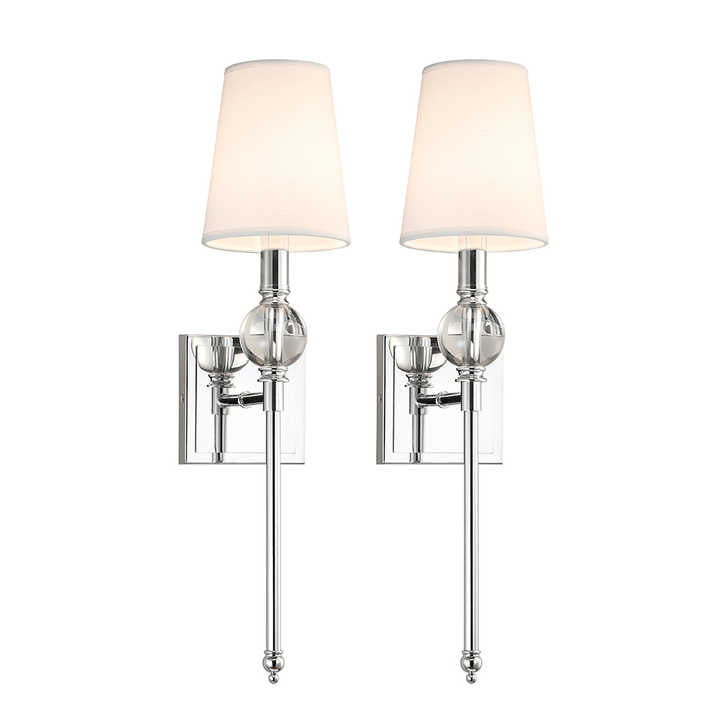 Creative Indoor Chrome Wall Lamp Dining Room Bedroom Bedside Reading Wall Lamp Indoor Home Wall Lamp 