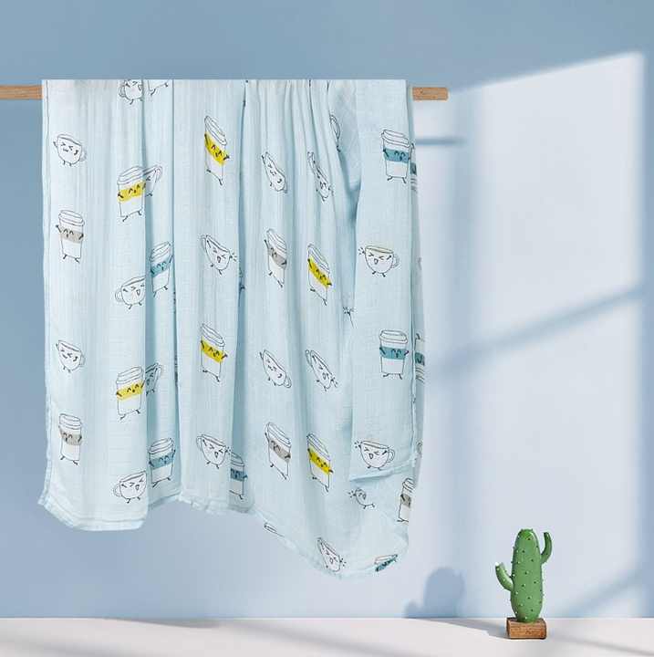 Muslintree Wholesale Cute Printed Baby-بطانية أطفال مطبوعة