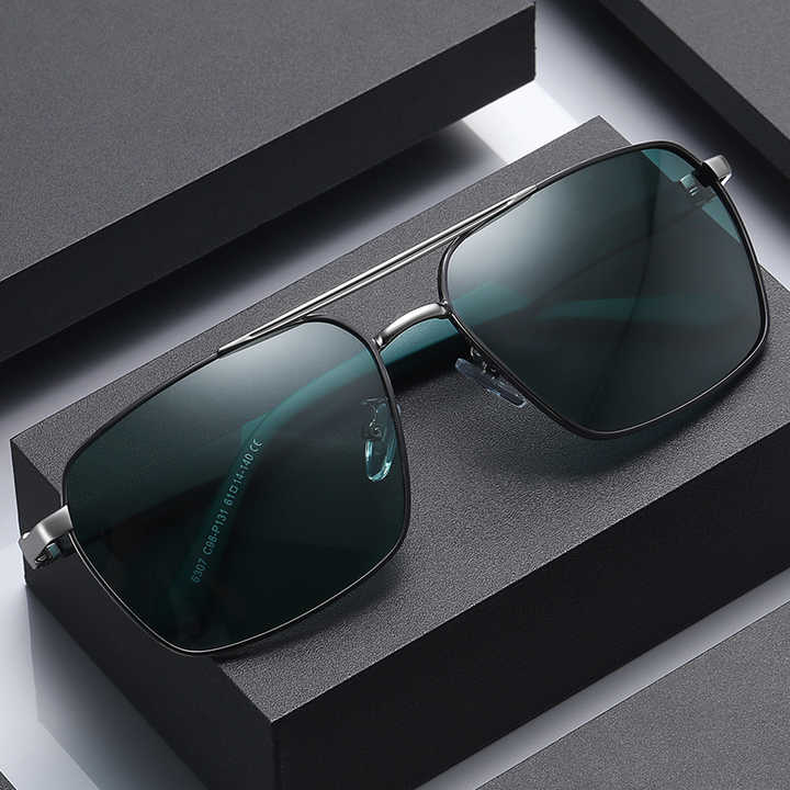 Rectangular sunglasses for men