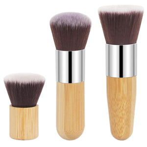 Make-up Powder Blusher Brushesمجموعة فرش مكياج صغيرة من الخيزران