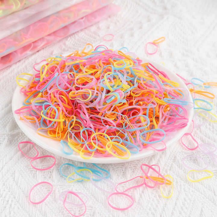 Cute rubber hair accessories for kids 