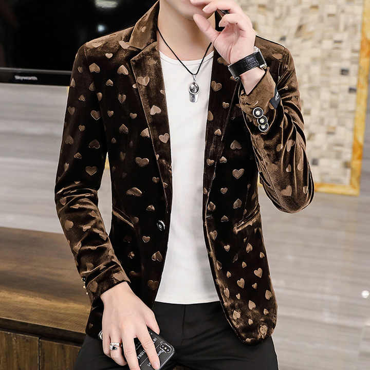Men's velvet jacket 
