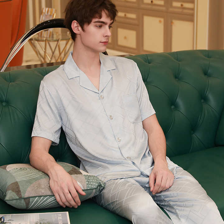 Men's spring and summer pajamas, sleepwear. 
