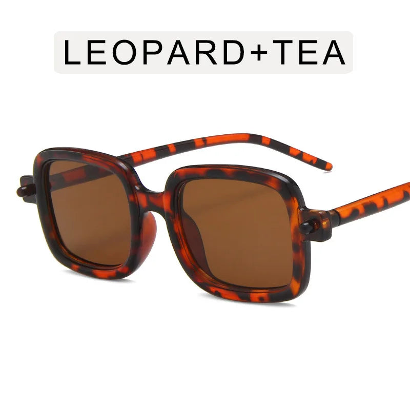 Thick Frame Sunglasses - Vintage Square Sunglasses 