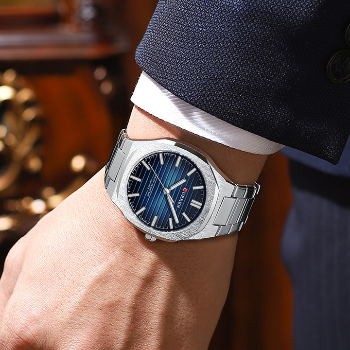 ساعة CURREN 8456 للرجال، كوارتز ياباني، عالية . CURREN 8456 Men's Watch, Japanese Quartz