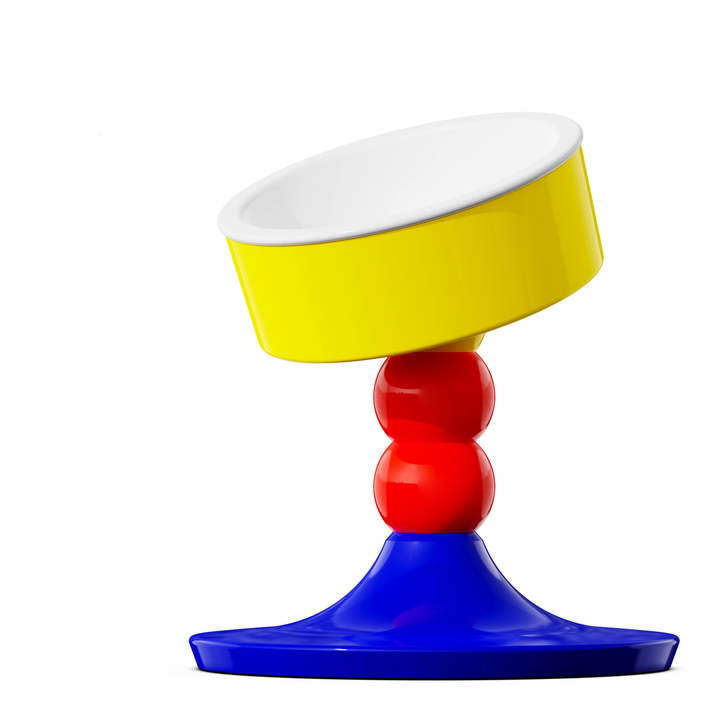 Eco-friendly, comfortable and easy-to-clean adjustable ceramic bowls and feeders for small animals 