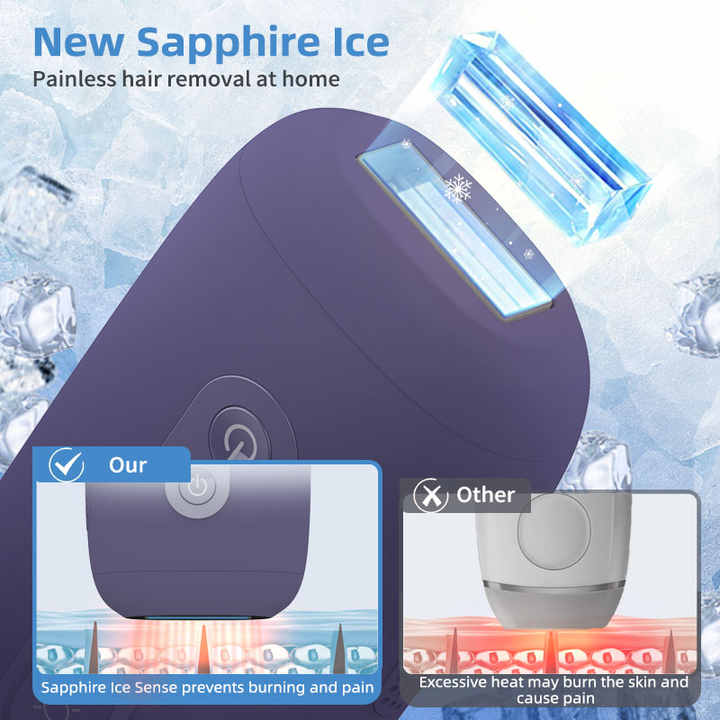 العنايه بالجسم -  جهاز إزالة الشعر المحمول بتقنية النبضات