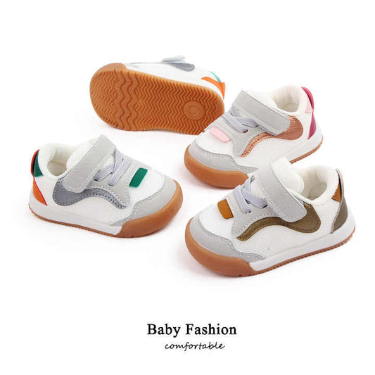 Spring and Autumn Baby Shoes, White Breathable Mesh 