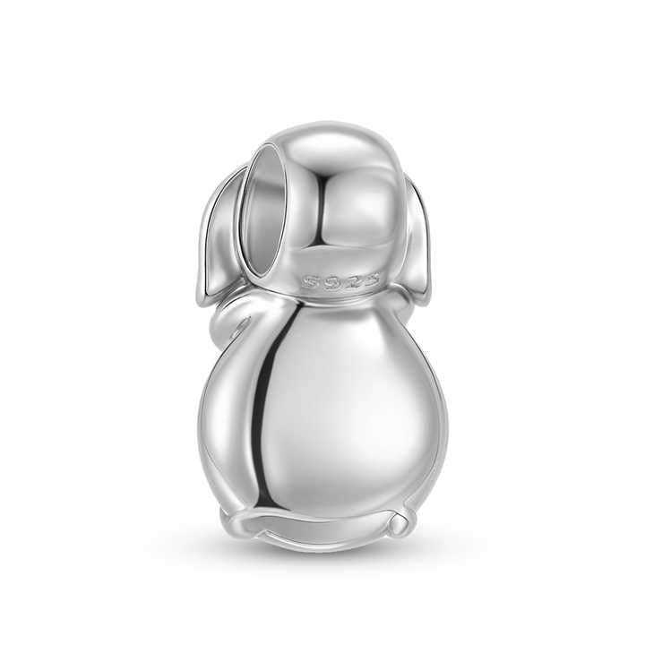 Rabbit Charm Authentic 925 Sterling Silver - Short Ear Rabbit Charm 