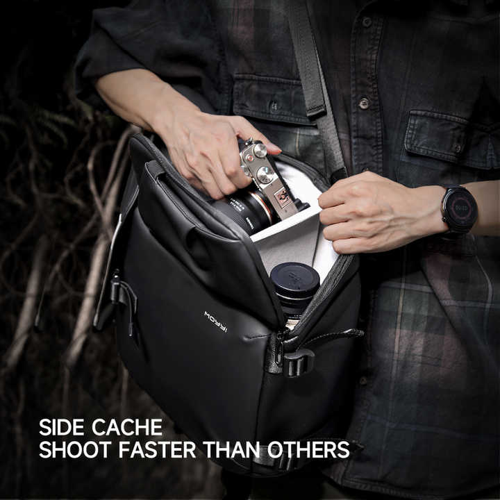 MOYYI DSLR Camera Backpack Large Capacity PVC 