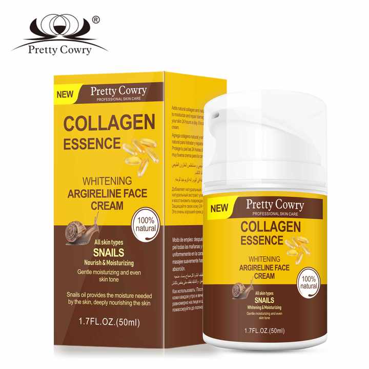 Beauty Face Cream and Snail Collagen Face كريم تجميل الوجه الفعال ذو العلامة التجارية الخاصة وكريم الكولاجي