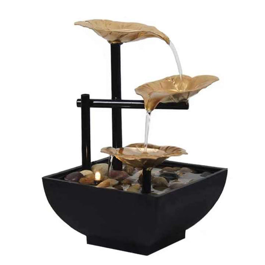 Home Decor Office Decoration Wrought Iron Water Fountain Decoration Indoor Desktop Mini Feng Shui Fountain 