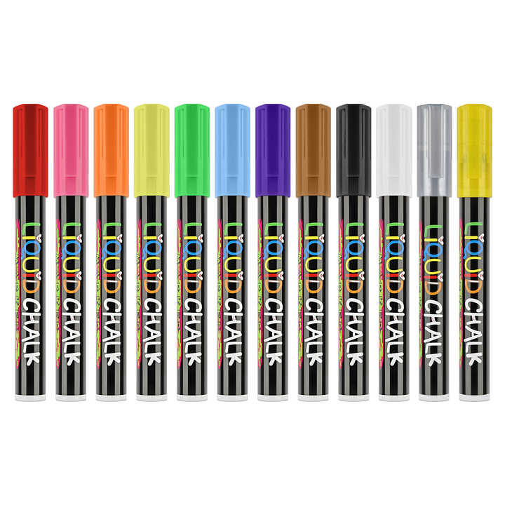 Chalk Markers, Dry Erase Liquid 