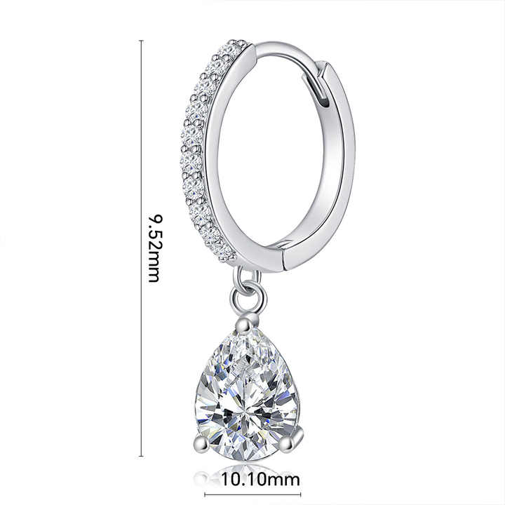 أقراط زركون عتيقة عالية الجودة أنيقة للنساء والفتيات أقراط متدلية مجوهرات High Quality Vintage Zircon Earrings Elegant Women Girls Dangle Earrings Jewelry