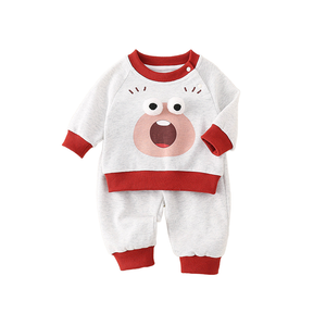 Two-Piece Set Children's Suit for 0-36 Months -  طقم ملابس أطفال للربيع والخريف بتصميم جديد،