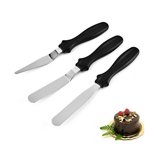 Set Cake Cream Knife Spatula Stainless 