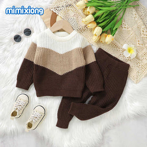 Boys' 2-Piece Knitted Pants Set 