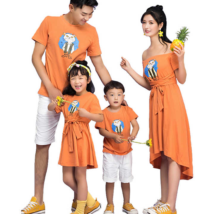 Latest Design Family Matching Clothes Mother and Baby Family Clothing Suits 