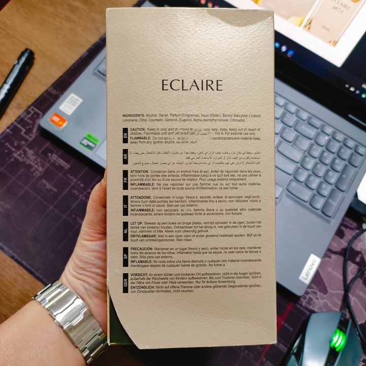 Eclair's best-selling fragrance for Arabic women. A sweet and classic fragrance spray with lemon and pink fruit notes. 