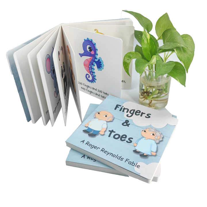 كتاب أطفال بغلاف مقوى مخصص من الورق