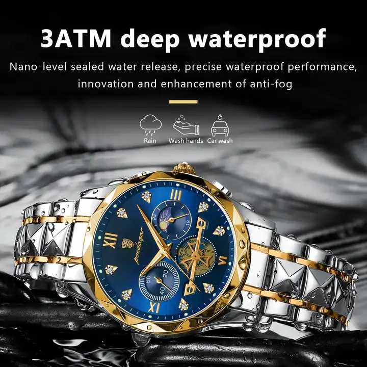 POEDAGAR Watch. POEDAGAR Luxury Men's 