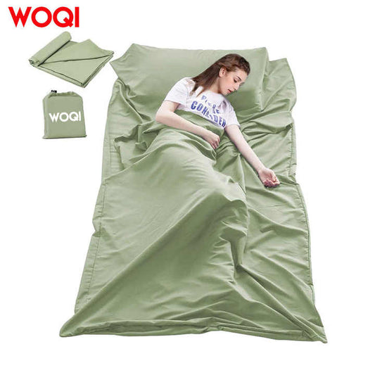 بطانة كيس النوم خفيفة الوزن وعالية الجودة من . WOQI High Quality Lightweight Sleeping Bag Liner for
