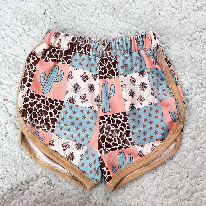 DH OEM New Style Summer Cow Girls Summer Clothing Set 