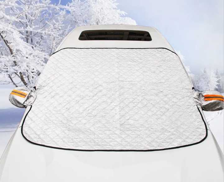Universal snow cover, portable folding cover, anti-frost protective cover mat 