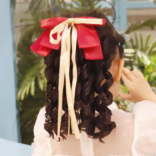 Hair Accessories Kids Accessories Ponytail Clip with Bow Hair Wig 