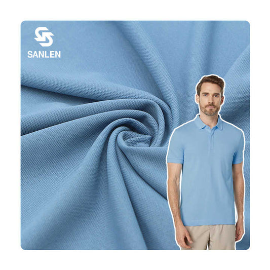 Mesh Fabric for Polo Shirt - Double-Sided Knitted Sports Pique Mesh Fabric 