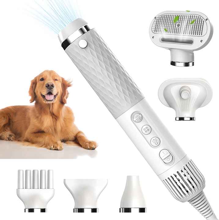 مجفف شعر للحيوانات الأليفة للكلاب محمول باليد . Handheld Pet Hair Dryer for Dogs, Portable Pet Grooming
