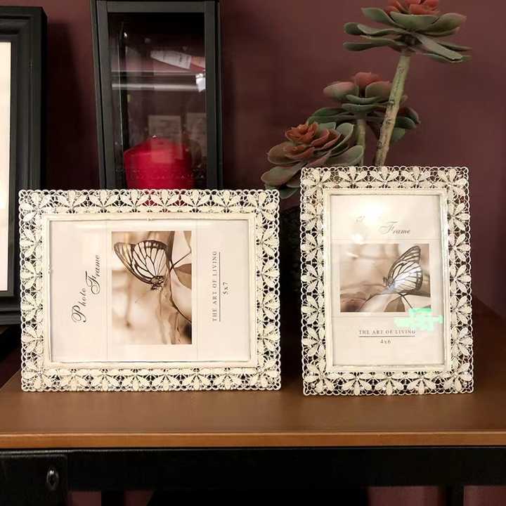 الأوروبي الزفاف إطار صور مجموعة الجدول 6/ 7/10 بوصة ضوء الفاخرة إطار صور معدني إطار صور المعيشة غرفة نوم ديكور المنزل الحلي