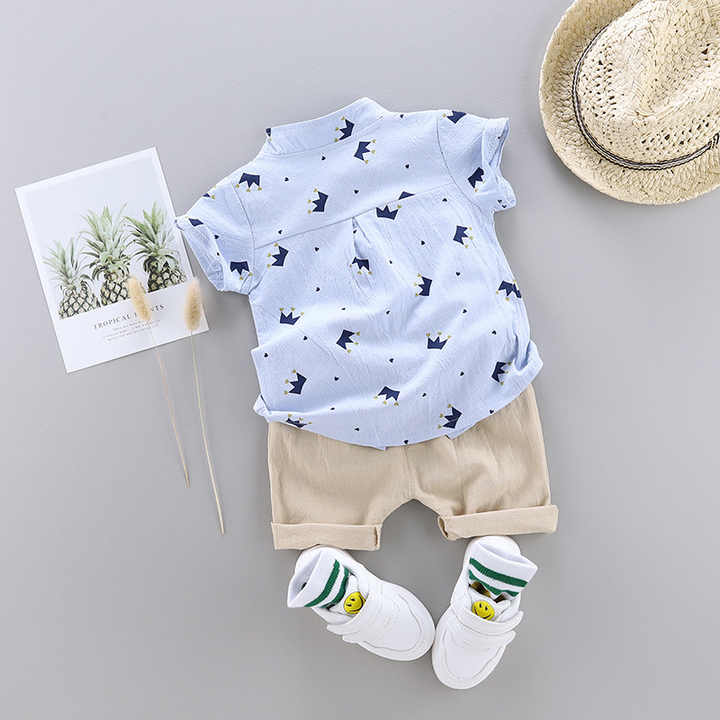 Children's shorts, children's suit, short-sleeved shirt 