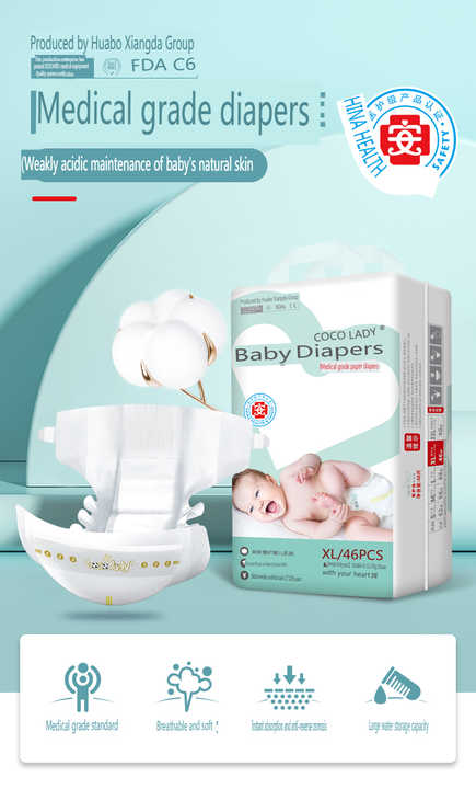Wholesale Top Quality M Size Disposable Baby Diapers 