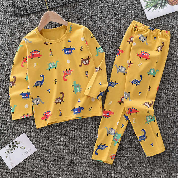 Toddler Kid Clothes Cotton Printed Girls Pajamas Set 
