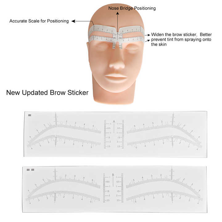 New eyebrow drawing tool sticker fix and clean 