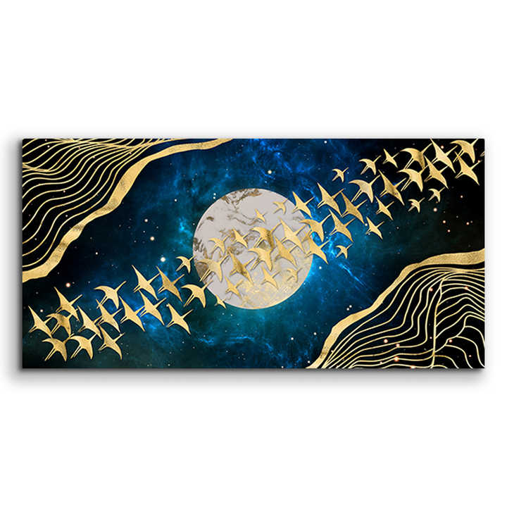 Canvas Paintings Depicting Distant Life Abstract Spray Wall Art Paintings for Living Room Decor 