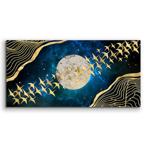 Canvas Paintings Depicting Distant Life Abstract Spray Wall Art Paintings for Living Room Decor 