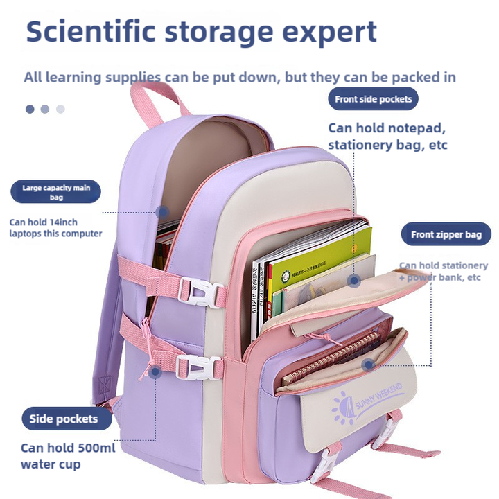 Wholesale lightweight school bag for teenage girls, 