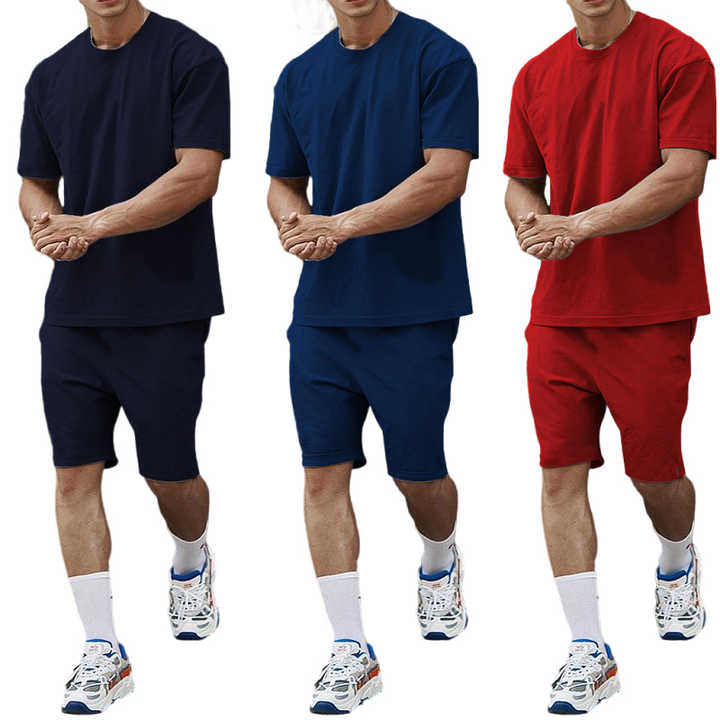 Men's clothing sets, shirt and shorts, suit 