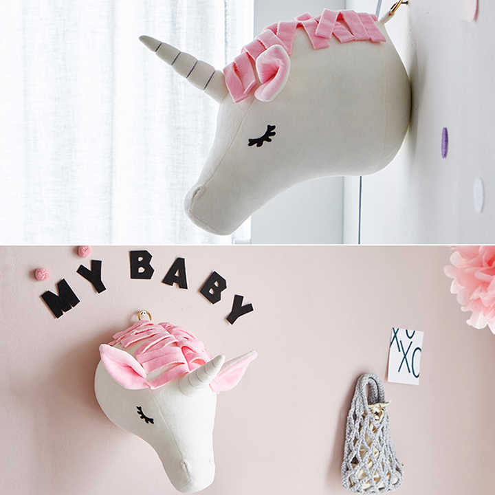 Felt animal head