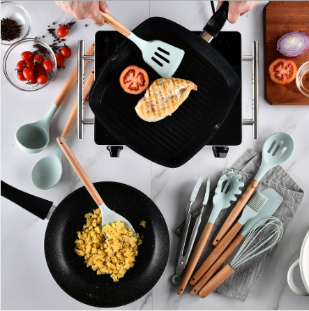 Silicone Kitchen Cooking Utensil Set 