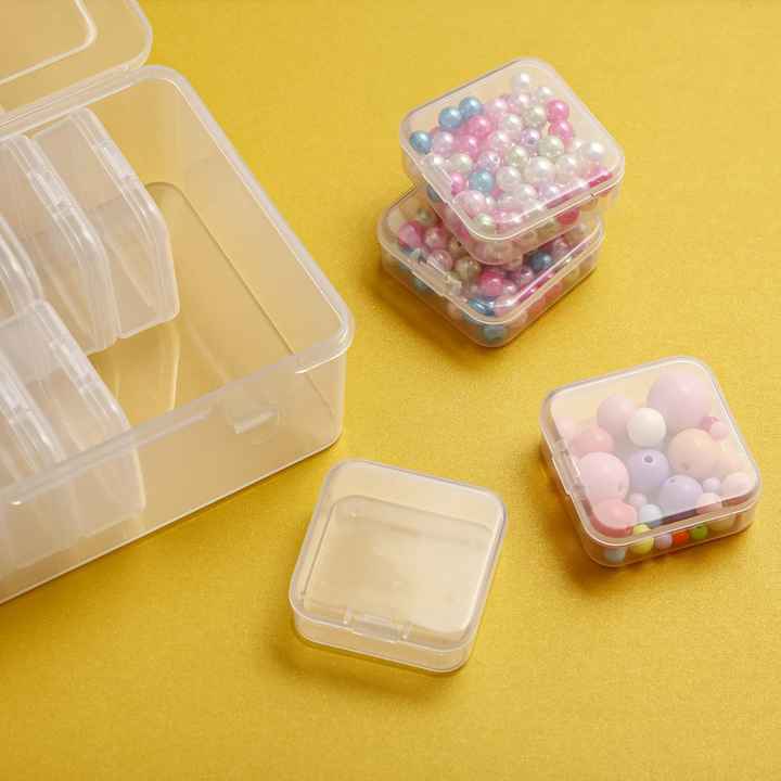 15 Pieces Small Bead Organizers Plastic Storage Bags Small Containers with Craft Supply Bag 