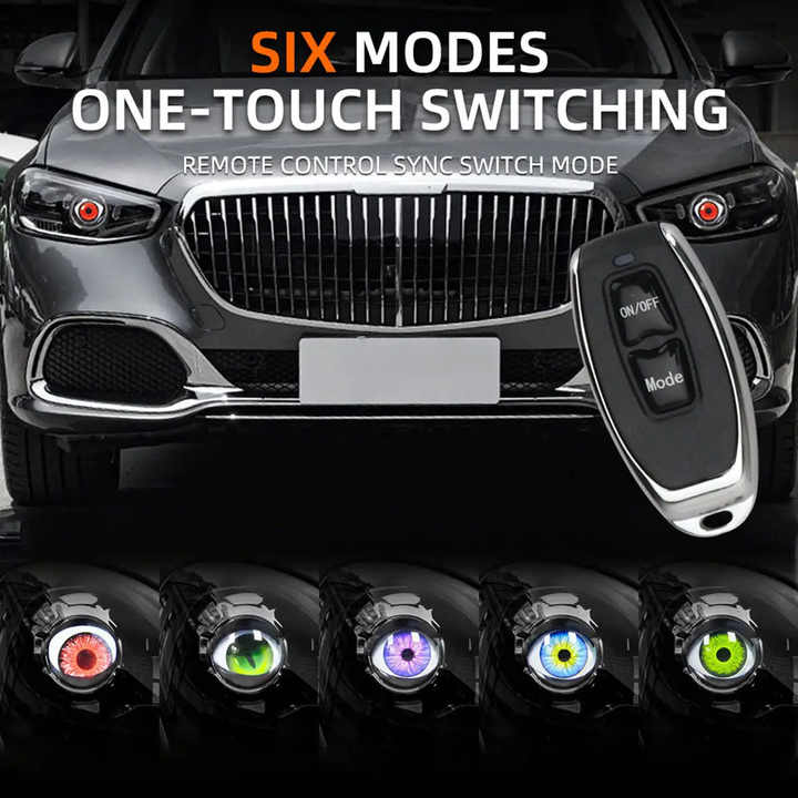 12V 8 Patterns Car Devil Eye Headlights Devil Eyes Other Car Lighting System 