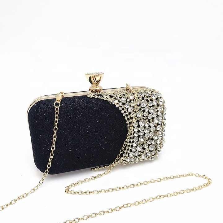 Luxury Diamond Studded Women's Handbag, Latest Luxury Diamond Studded Women's Handbag, Crossbody Chain, Evening Bag for Ladies