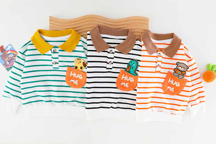 Stripe Spring Baby Boy Clothes 