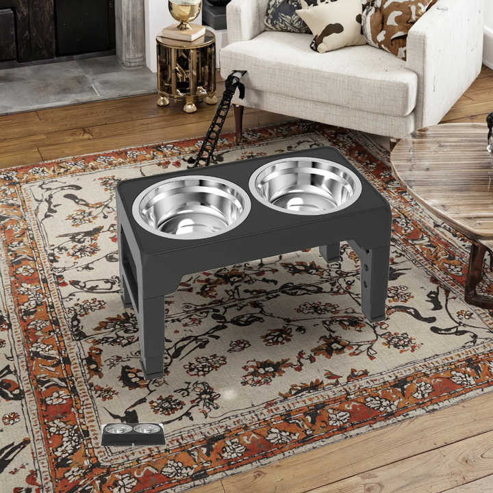 Toya Smart Round Wooden Bowls for Cats and Dogs. - Bowls and Feeders 