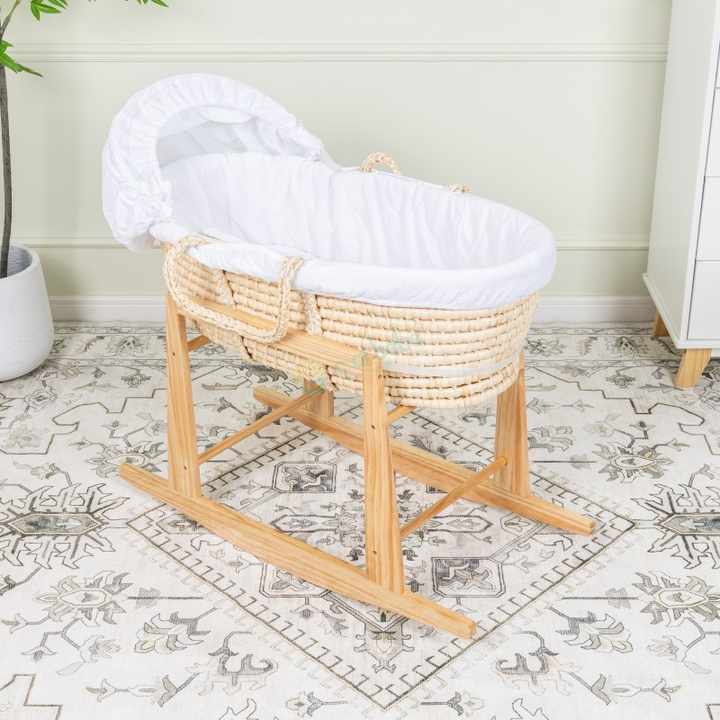 New Wooden Baby Cradle Design Corn-Basket Holder 