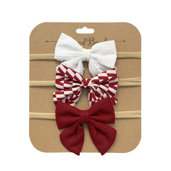 Hair Accessories Cotton Linen Hair Ribbons Nylon Hairband 